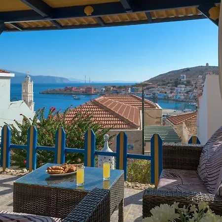 Yellow Oasis Traditional With Sea View Ferienhaus Chalki Town